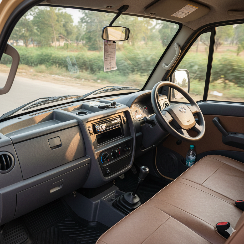 mahindra mini truck interior cabin
