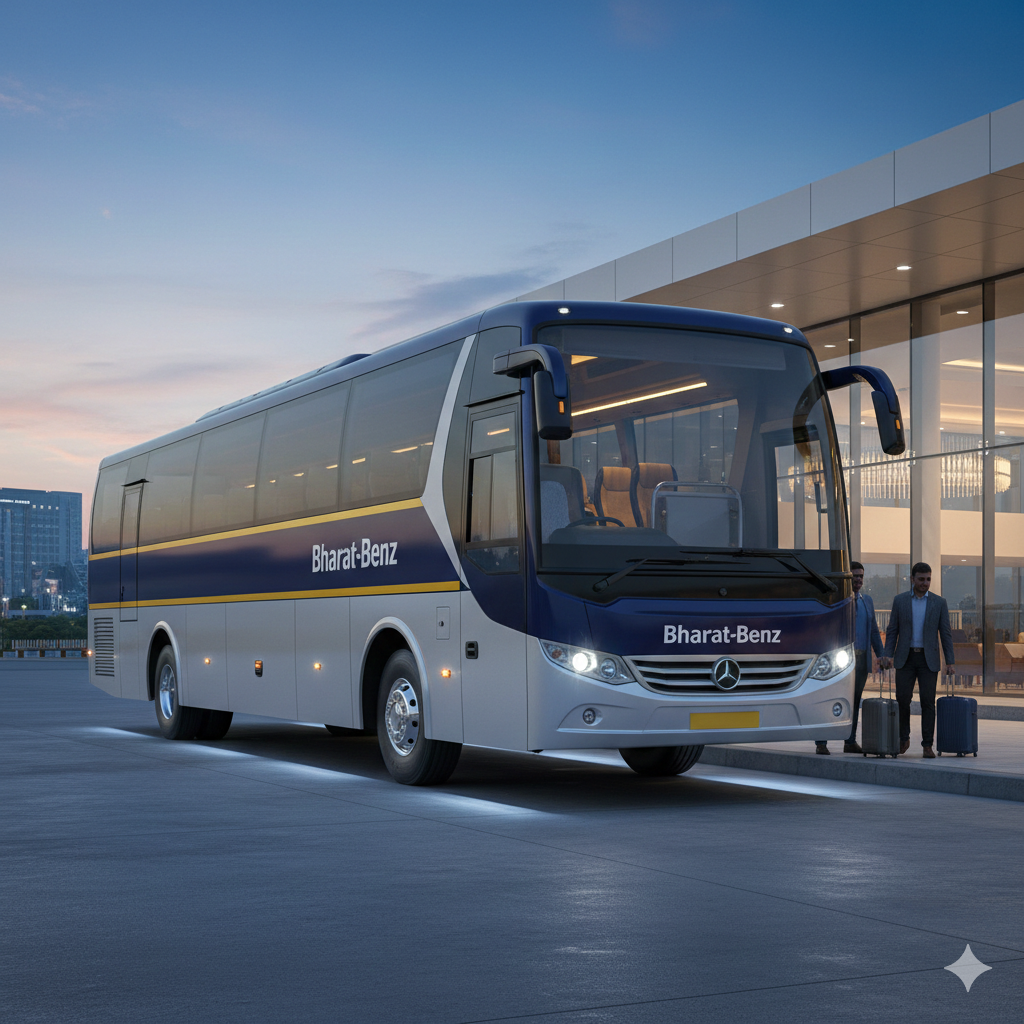 luxury bharatbenz 1624 bus