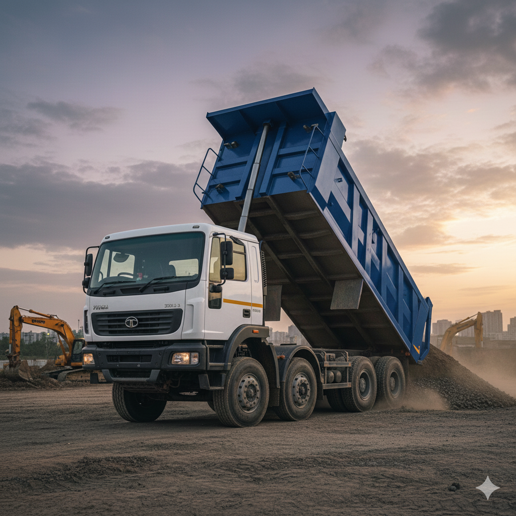 Tata prima 12 wheeler tipper