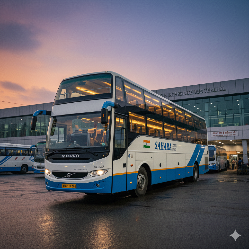 Ai generated image of volov double deckker bus