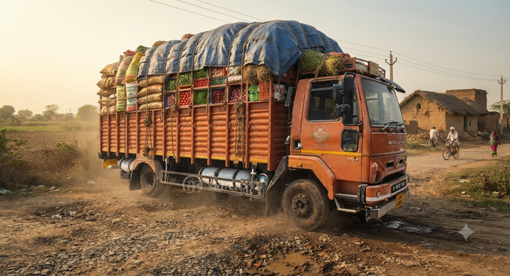 Ashokleyland 1215 loaded image