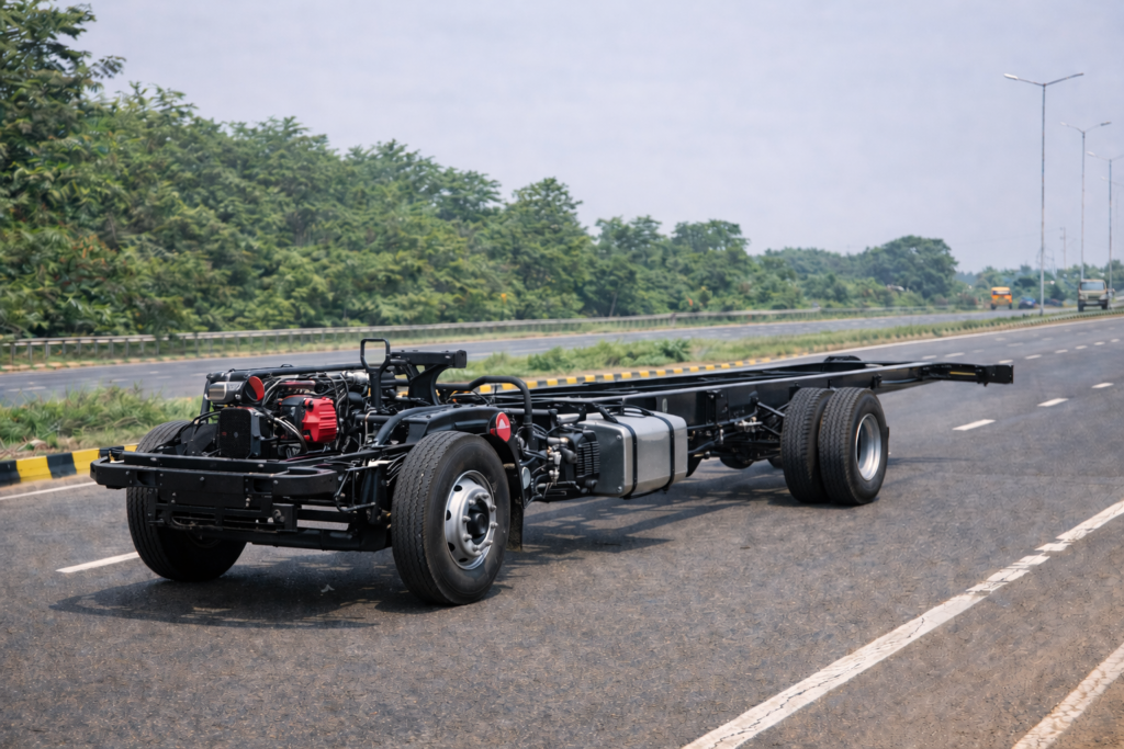 Bharatbenz 1924 bus chassis price in india