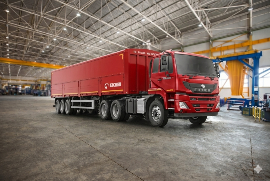 eicher pro 6055 image with full trailor body