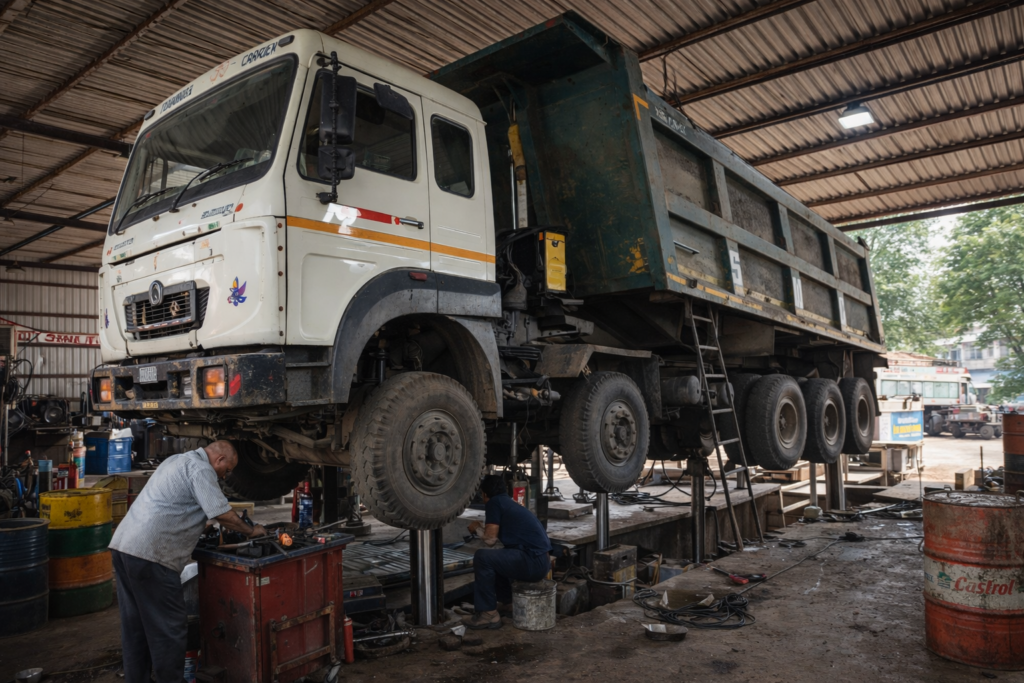 maintenance image of tata signa 3718