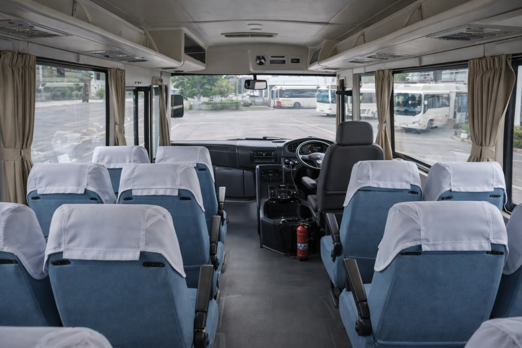 driver's and passenger's seate view