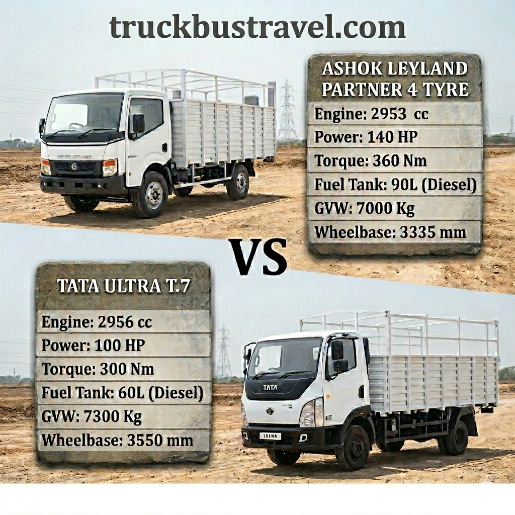 Ashok Leyland Partner Vs Tata Ultra t.7 image