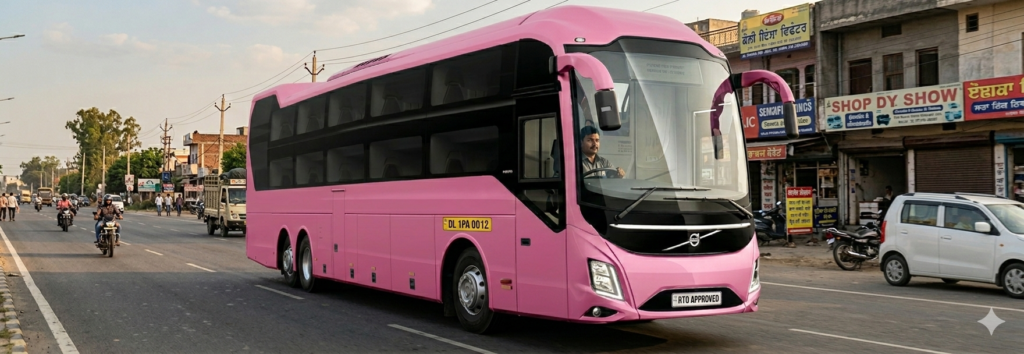 proper driving image of volvo 9600 bus by driver