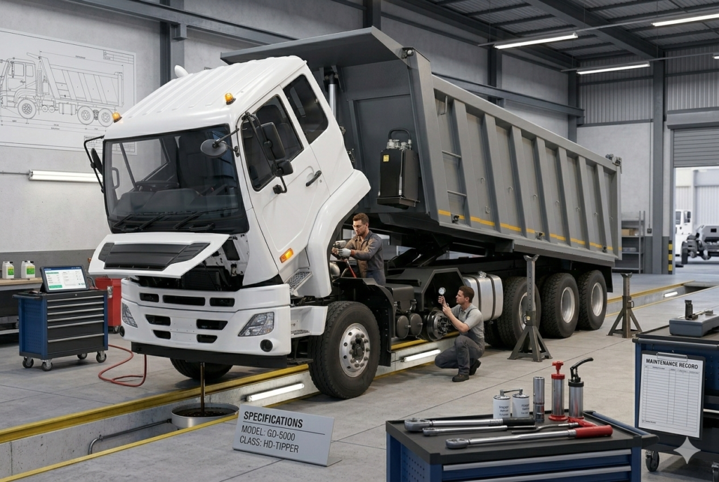 Maintainance image of eicher pro 6048 tipper