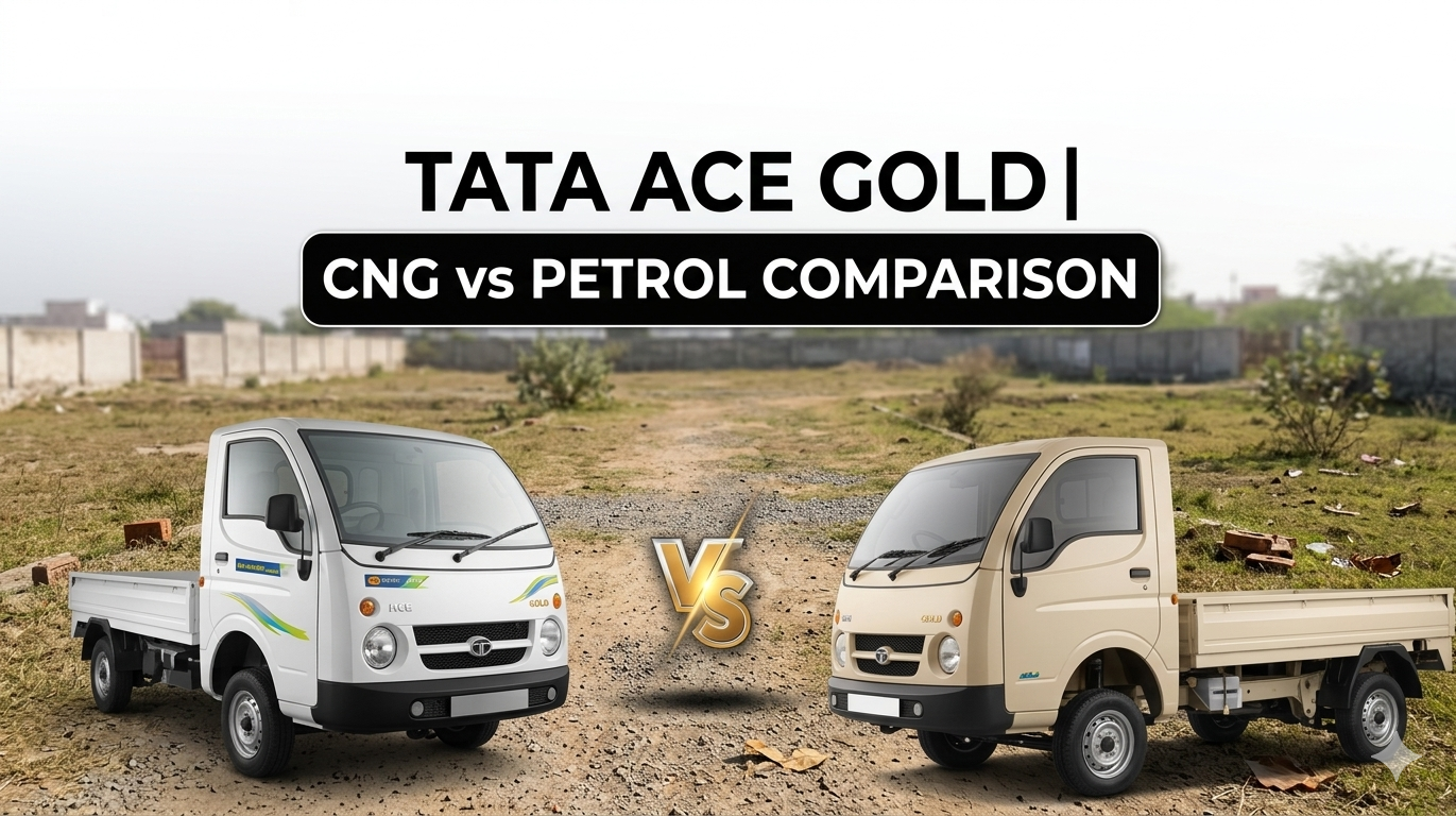 Tata Ace Gold Petrol Vs CNG:Which Mini Truck is Better for Business in 2026?A Detailed Cost-Benefit Comparison Tata Ace Gold Petrol Vs Cng image
