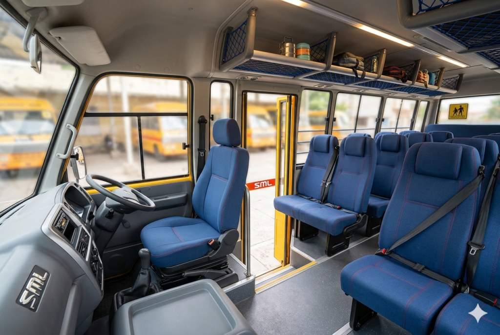interior image of sml 16 seater school bus