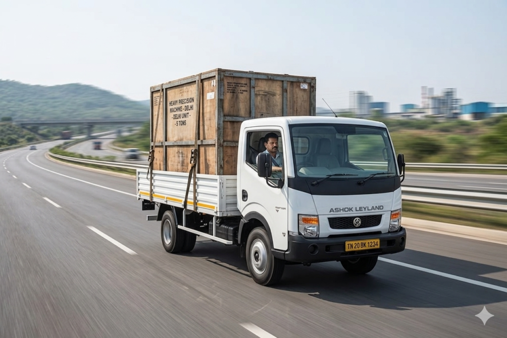 Ashok Leyland Partner 6 Tyre 11ft,loaded image