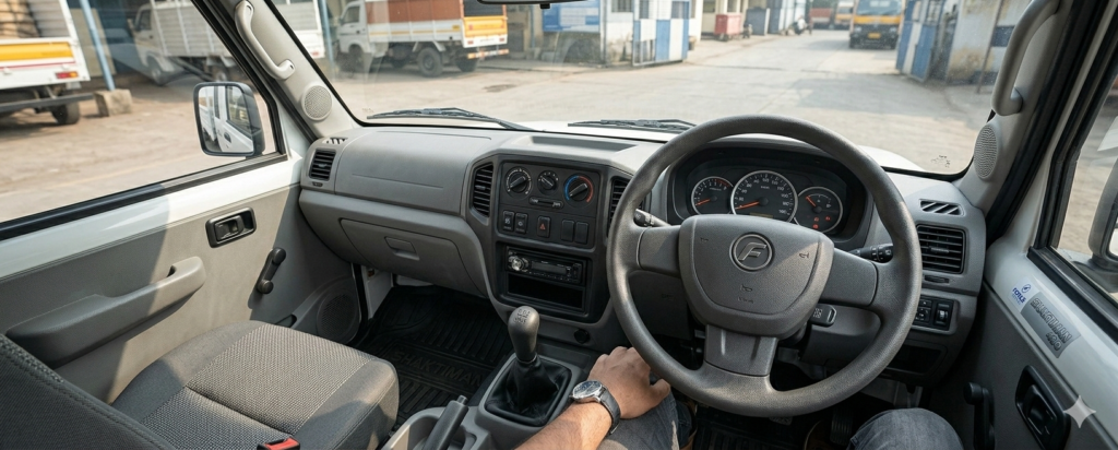 interior driver's cabin image of shaktiman 400 truck