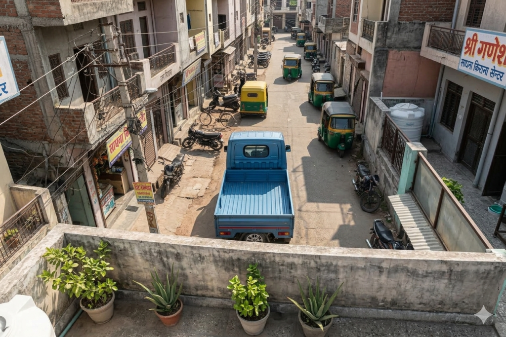 back side image of tata intra v30