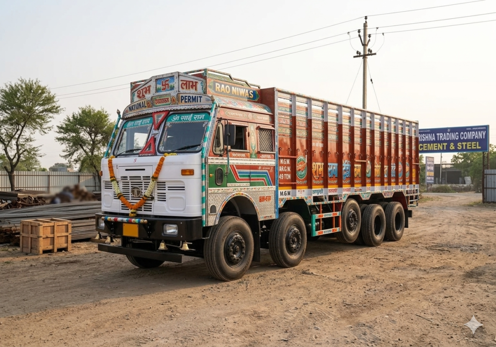 Tata LPT 3718 Truck 14 Tyre Chakka with complete body
