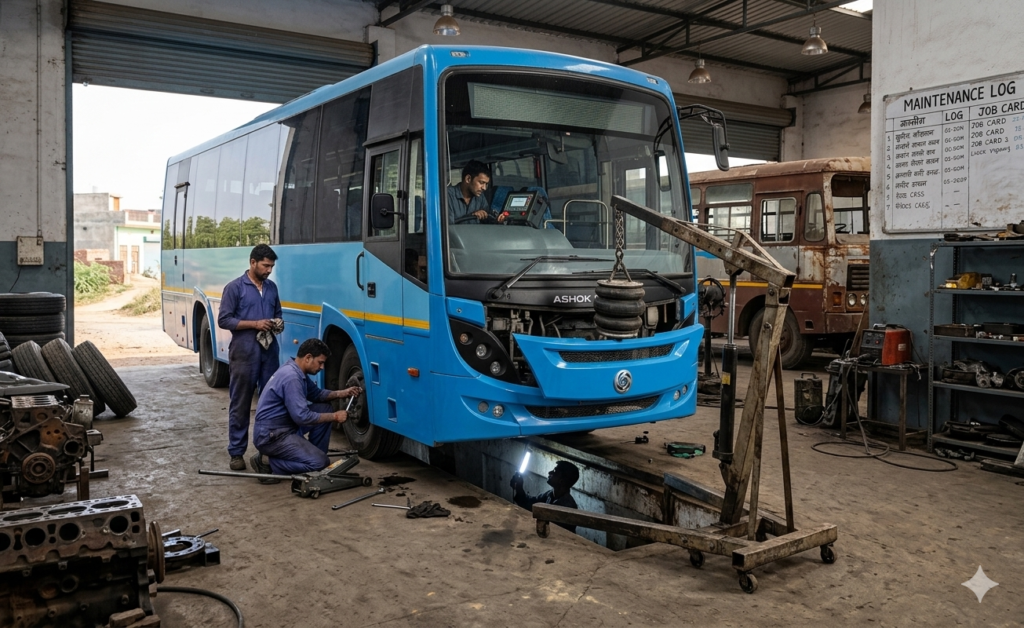 Bus maintenence image