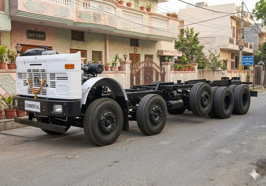 Tata LPT 3718 Truck 14 Tyre Chakka side image