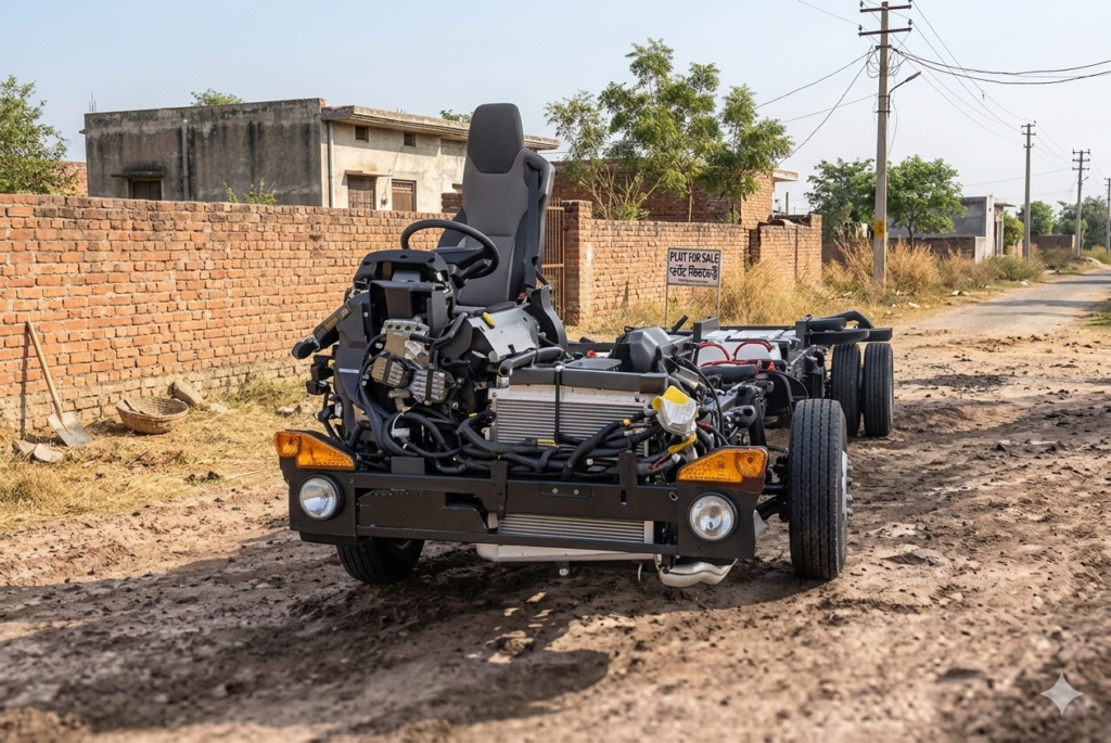 BharatBenz 1624 Bus chassi fornt image