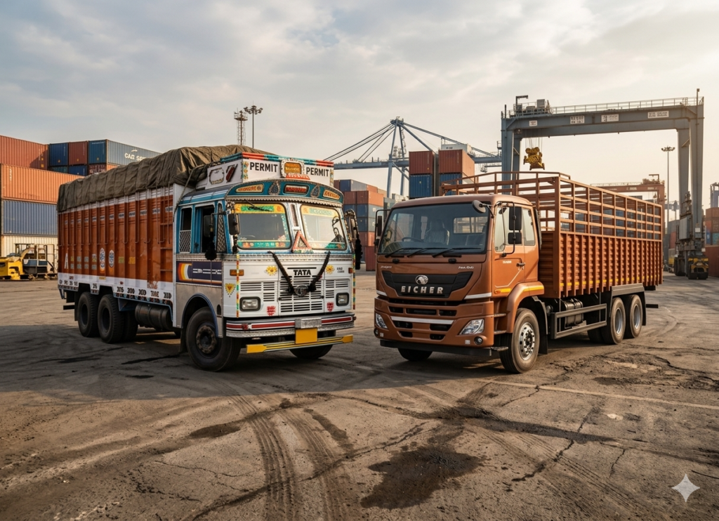 Haulage trucks image