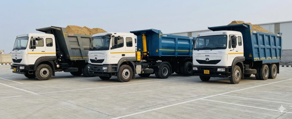Indian tipper trailer trucks