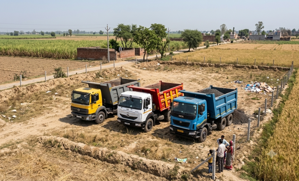 10 tyres dumper truck image