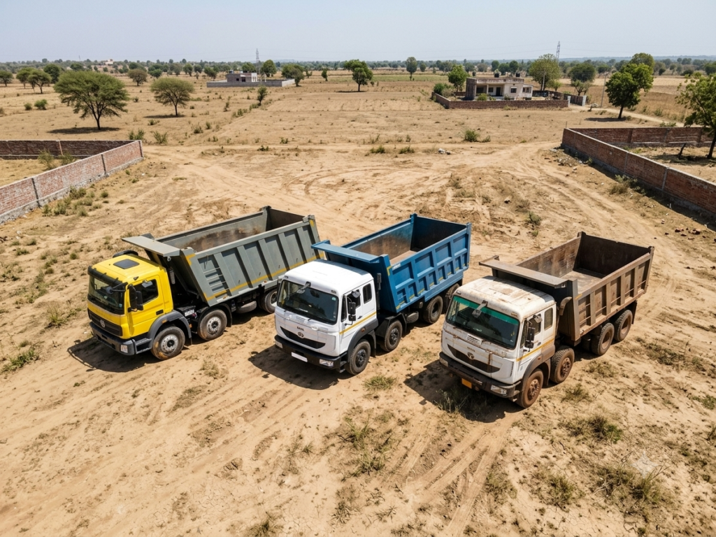 12 tyres dumper truck image