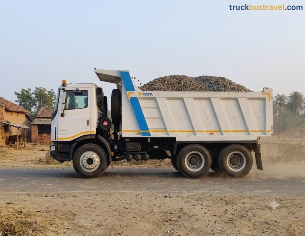 Tata 4040.k tipper loaded image