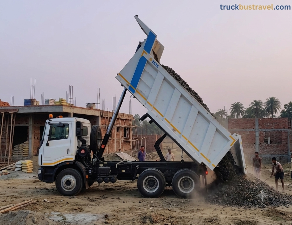 Tipper unloading image