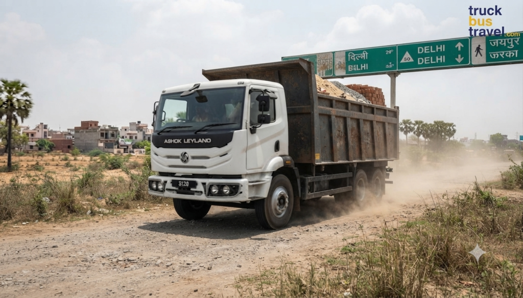 Ashokleyland 3120 tipper body image