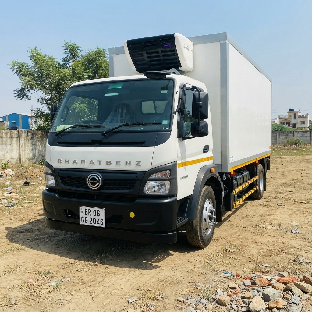 Refrigerated Truck Price: Janiye Bharat ke sabse best BharatBenz cooling truck ki keemat aur features! Refrigerator truck price