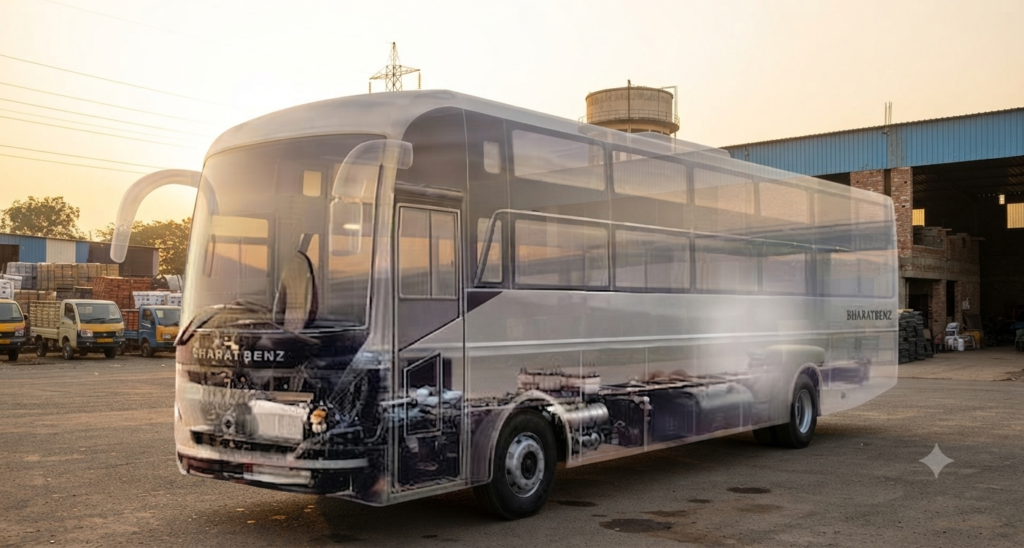 BharatBenz Torqshift 1926 AMT Bus Chassis: Damdaar 260 HP Power aur Automatic Comfort ki Poori Jankari! 1789805058896